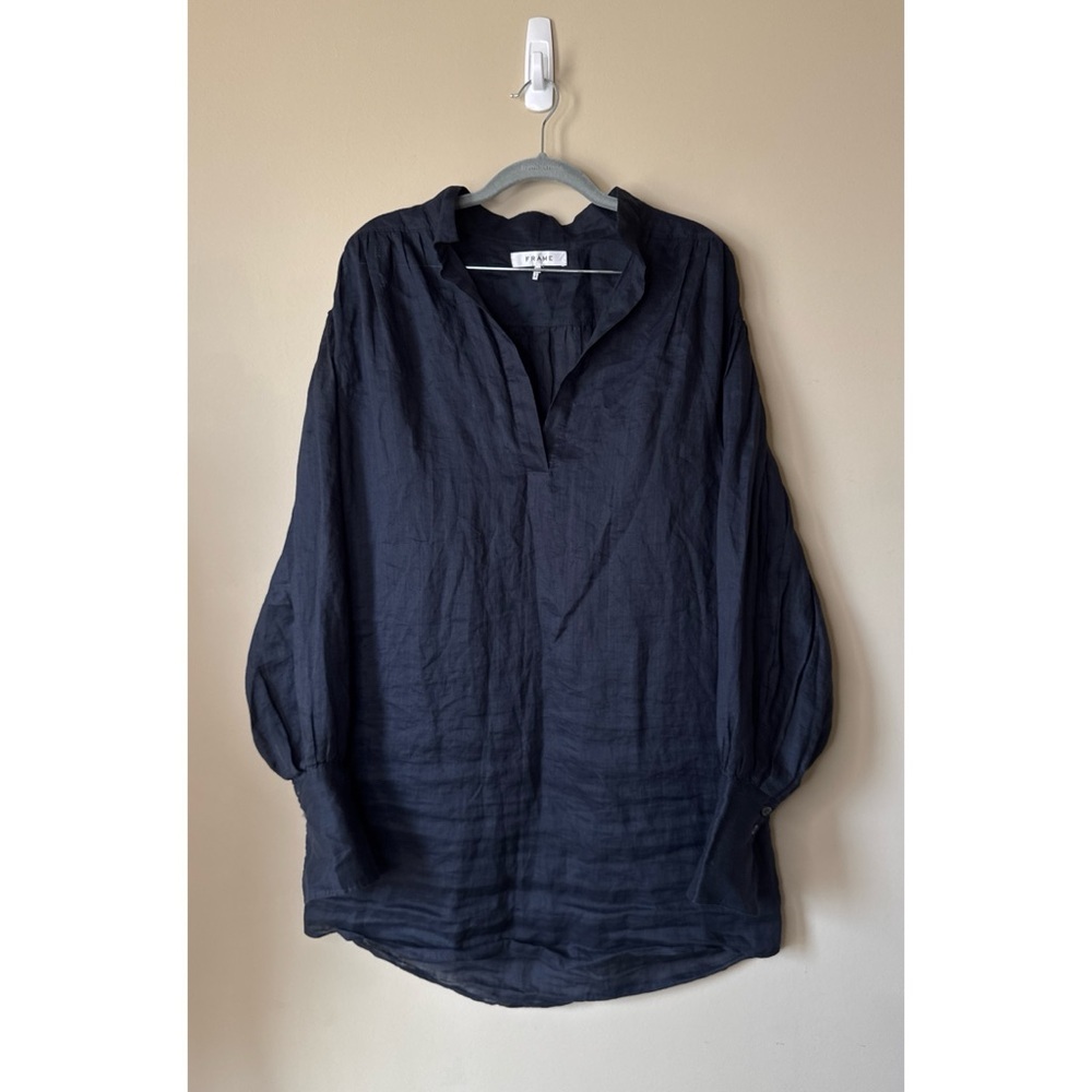 Frame Emma Pullover Dress Size Medium Navy Blue